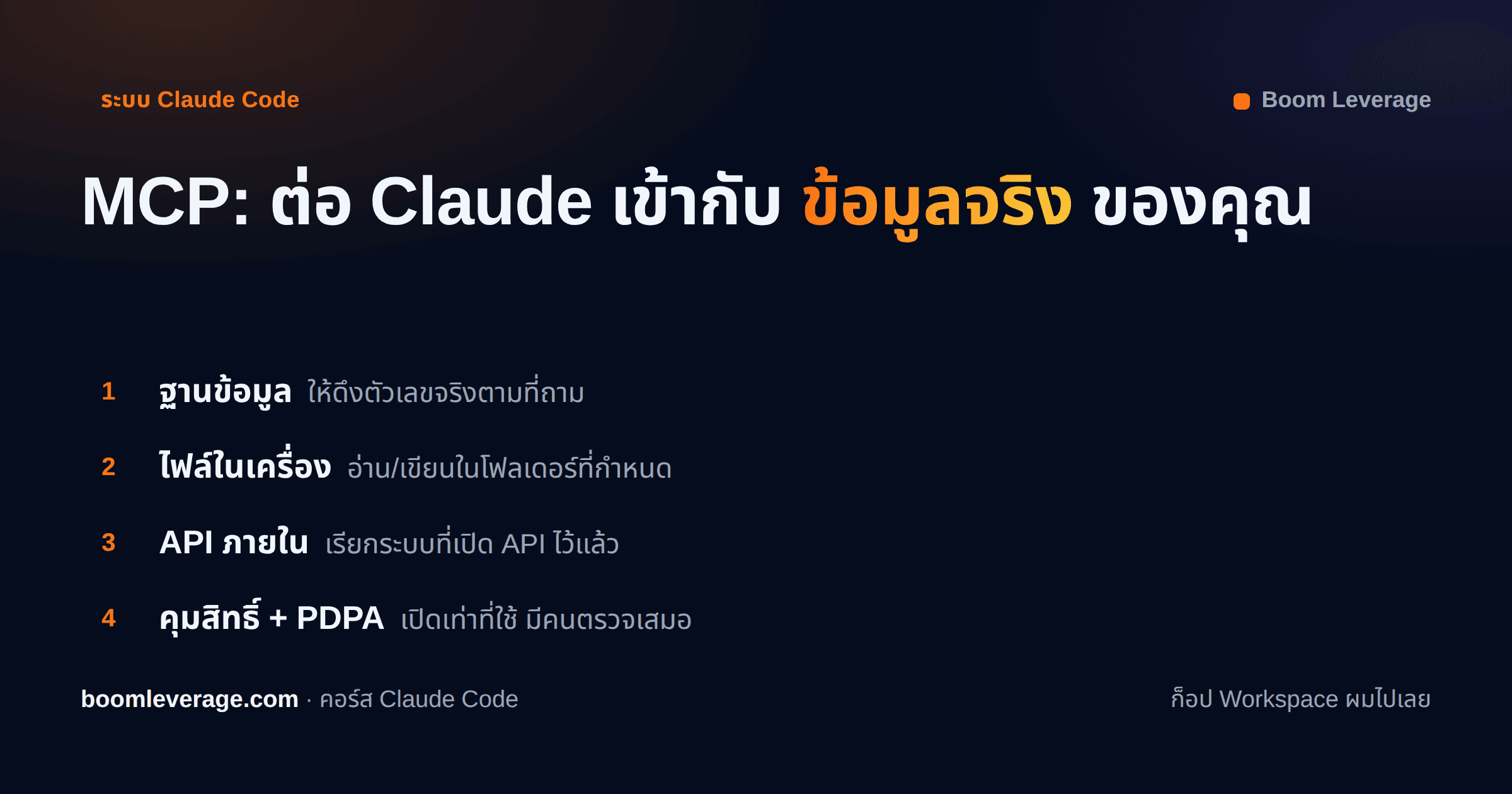MCP คืออะไร และให้ Claude Code เชื่อมกับข้อมูลและเครื่องมือจริงของคุณ